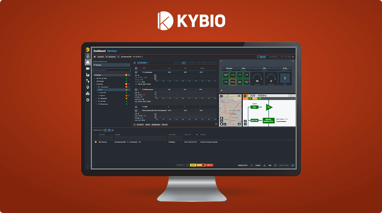 Kybio with red background