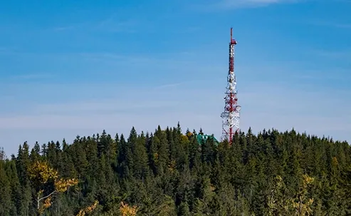 Broadcast tower - Low environmental footprint